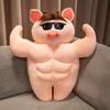 Cute Pig Soft Doll With Sunglasses Plush Design Great For Collect And Gift