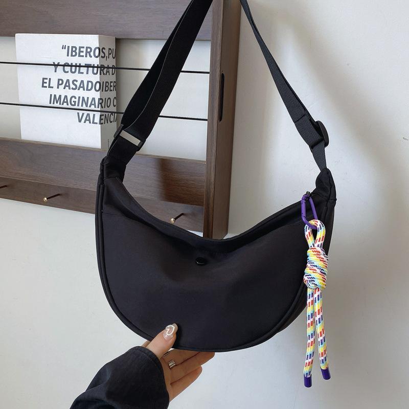 Nylon Cloth Casual Dumpling Bag Women's 2025 Autumn Korean Version Fashion Trend Shoulder Bag High Sense Simple Messenger Bag