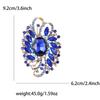 African Exquisite Alloy Full Diamond Large Glass Brooch High-End Fashion Women'S Clothing Corsage Jewelry Pin