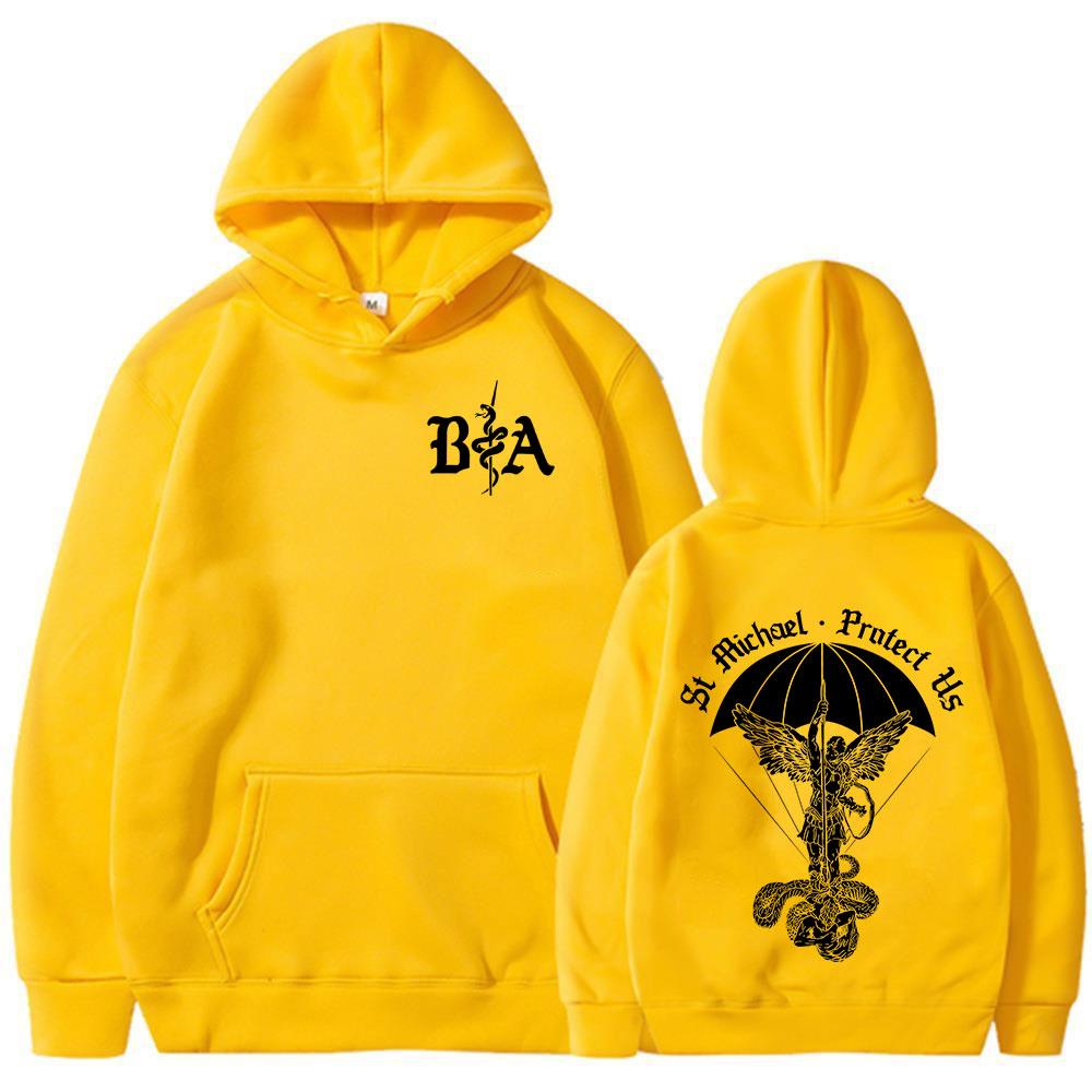 ST Michael Brothers in Arms Double Sided Print Hoodies Women Clothing Fashion Sweatshirt Oversized Long Sleeve Pullovers
