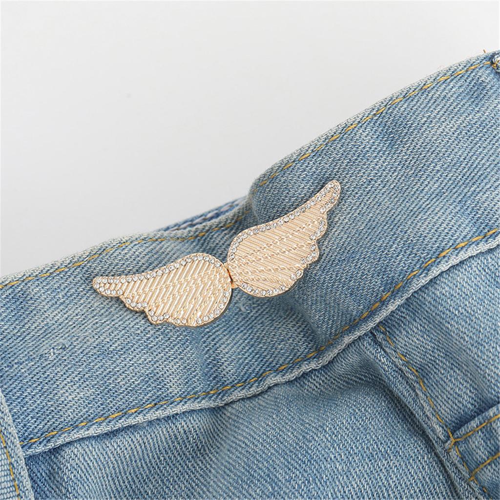 Beautiful Chinese Knot Adjustable Tightener Waist Buckle For Jeans,No Sewing Required Metal Button Adjuster For Pants And Skirts