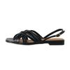 Fashion Rome Woven Sandals Low Heels Female Breathable Sandals Chunky 2025 Summer New Hollow Ladies Gladiator Shoes Sandalias De Mujer