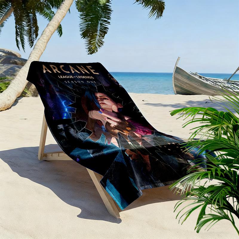 Fantasy Warriors Unite beach towel beach Beach towel for vacation photos seaside Outdoor pool towel Absorbent bath towel Fashion Comfort