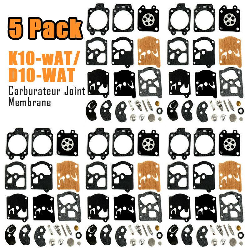 5 Pack Carburetor Diaphragm Repair Kit for K10For WaT Carburetor Compatible with For Wa and D10For WaT Models Replacement Set