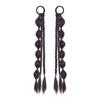 2pcs Double Ponytail Sweet Twisted Pigtails Hairpiece Lantern Braided Ponytails  Daily