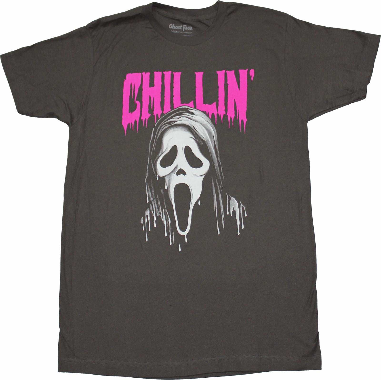 Scream New Adult T-Shirt - Ghostface Under Chillin Image L
