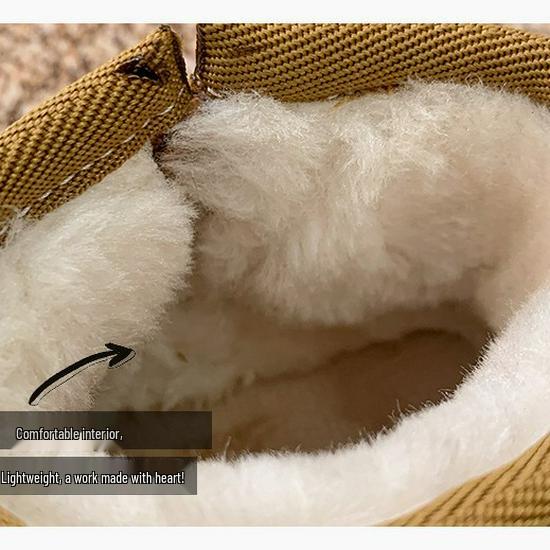 Korean-Style Unisex 2025 Winter Boots: Side Zipper, Plush Lined, Anti-Kick, Warm Cotton, Short Snow Boots for Kids