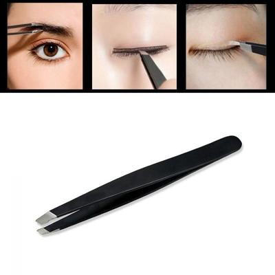 Professional Beauty Slant Makeup Tools Eyebrow Tweezer Stainless Steel Hair Removal