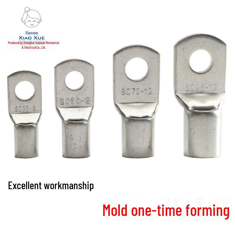 Copper Tinned Peep Hole Wiring Terminal SC1.5-4, SC300-20, DTGA Short Wire Lug