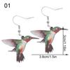 Fashion Acrylic Parrot Animal Jewelry Eardrop Bird Earrings Earbob