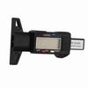 Car Digital Tyre Tire Tread Depth Gauge 0‑25.4mm Measurer Tool Caliper LCD Display Black