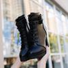 Fall/Winter Women's Thick Heel Round Toe Slim Zipper Ankle Boots