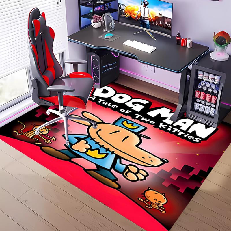 1pc Dog Man Entrance Mat, Non-Slip Mat Area Rug,Room Decor, Outdoor Decor, Kitchen Rug,Doormat - Machine Washable, Easy To Clean