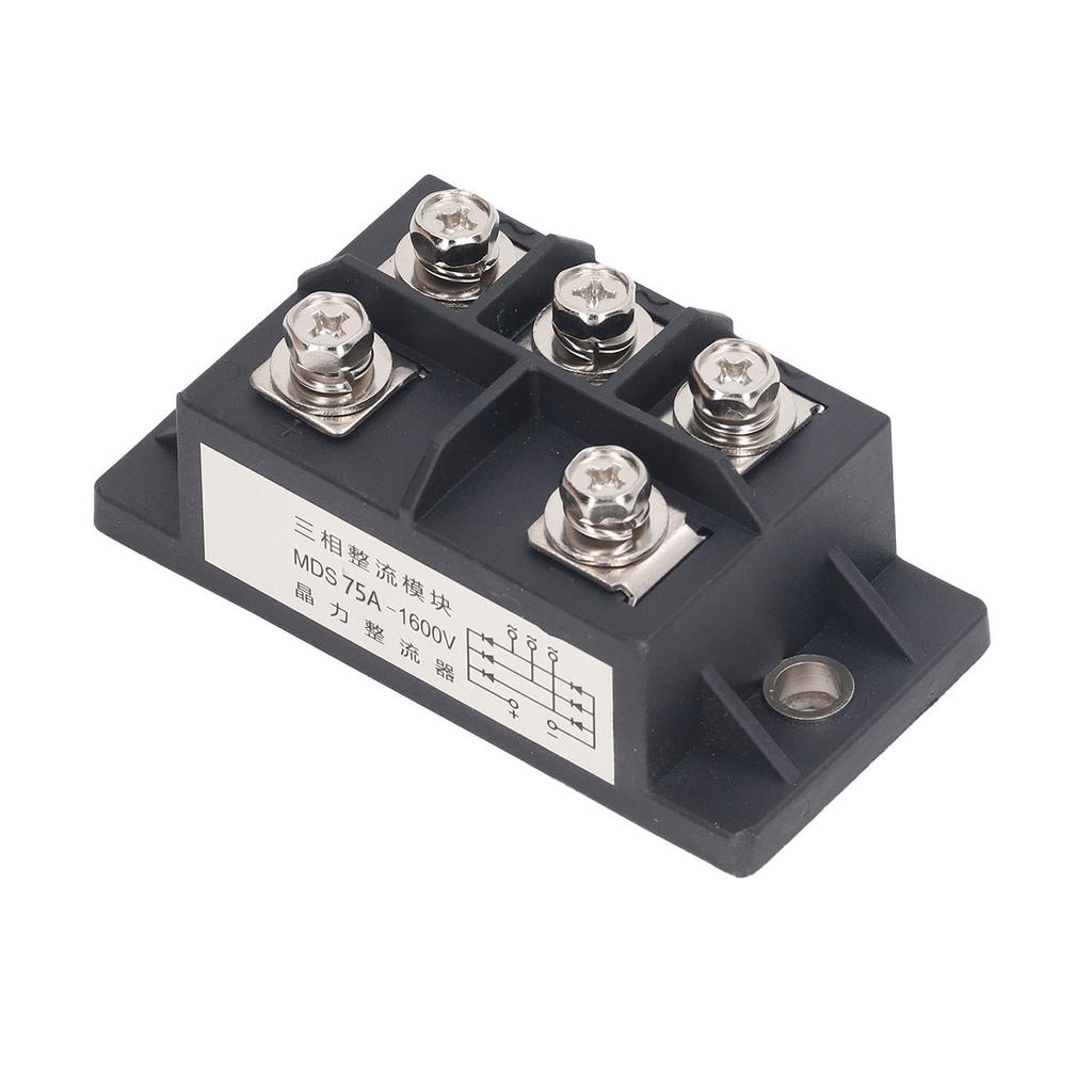3-фазный мостовой выпрямитель 75A 5-контактный ABS латунный теплоотводящий диодный выпрямитель силовой модуль 1600