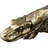 Messing Krokodil Figur Mini Tier Geschenk Metall Heimdeko Garten Ornament Aktion