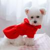 Christmas Small Dog Sweaters Female Girl Warm Sweaters Skirt Warm Dog Princess Dress Clothes Dachshund Chihuahua Corgi