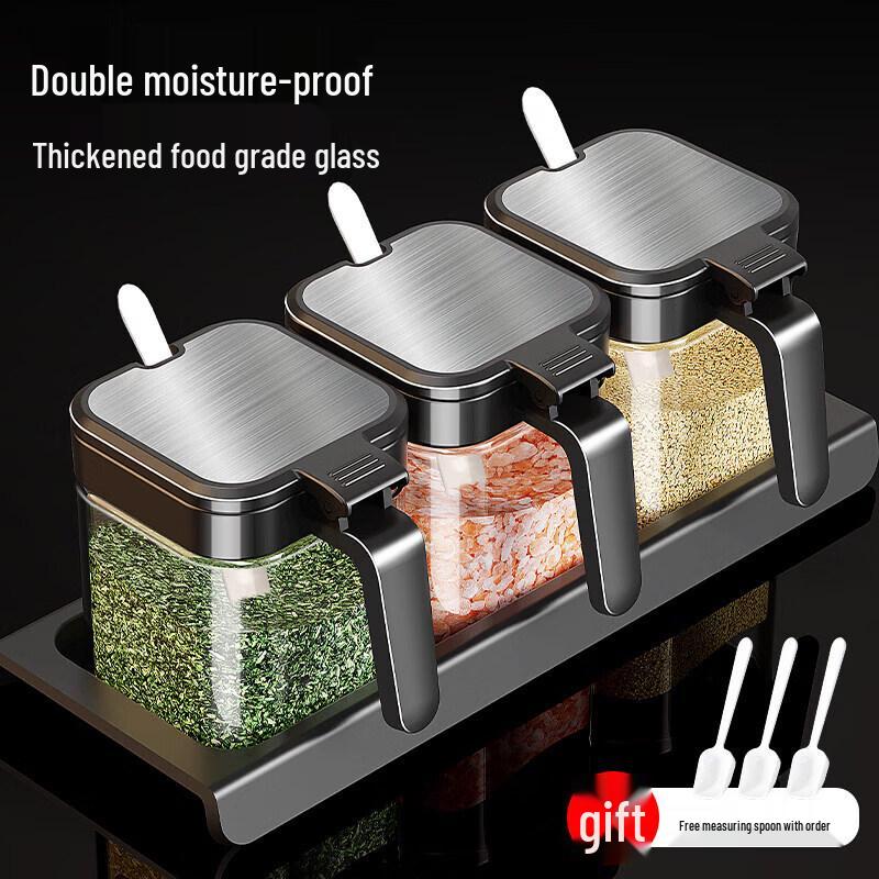 Glass Seasoning Jar Set