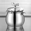 Stainless Steel Kitchen Bacon Grease Collector With Strainer Fat Storage Tank Kitchen Bacon Oil Collection Jar Bacon Oil Can