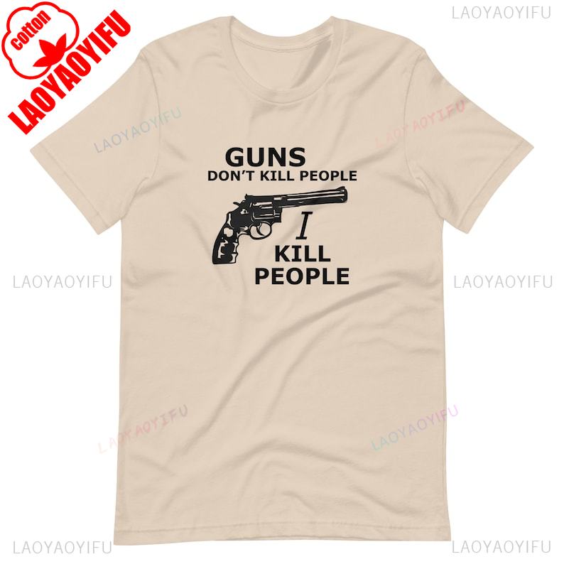 Guns Dont Kill People 90s Movie Golf BossClassic Funny Shooter Mcgavin Golf Championship Sand Man Adult Printed Tshirt Tops