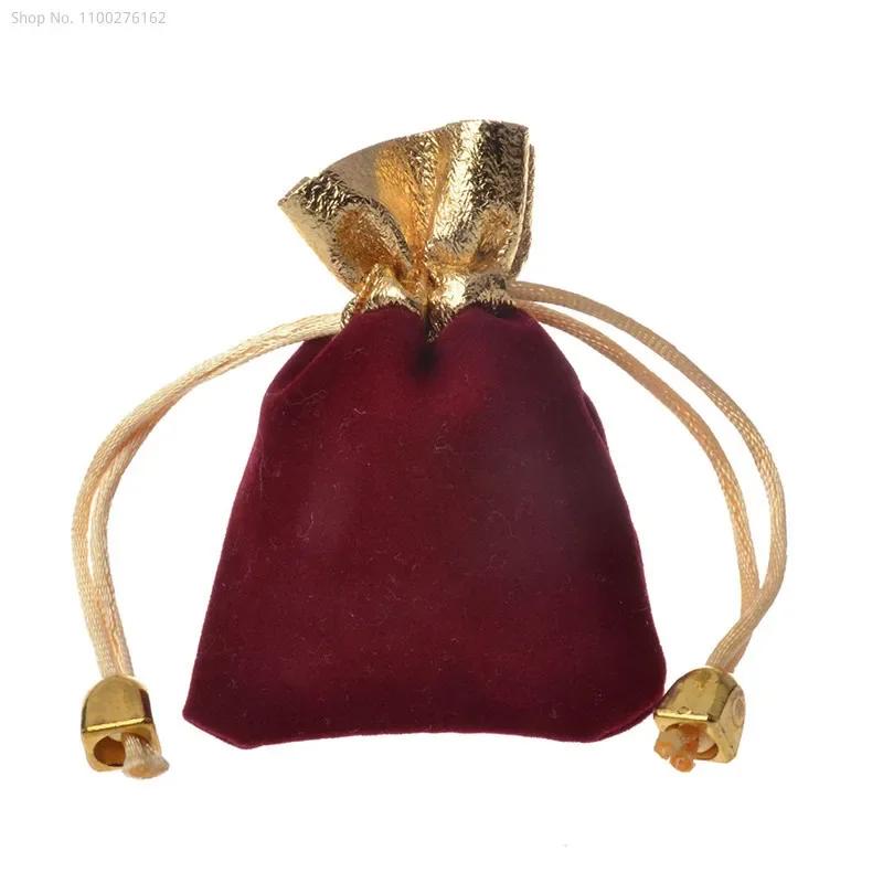 200pcs Multi Size Velvet Bag Jewelry Velvet Pouch Bag Velvet Drawstring Bag Jewelry for Women Wed Jewelry Display Packing Bags