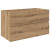 Cabinet Under Sink With Built-in Sink and Faucet Artisan Oak