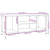 TV Stand Gray Sonoma 102x35x45 cm Particleboard