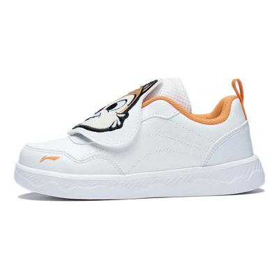 Li Ning X Disney Chip And Dale Comfortable Versatile Shock Absorbing Kids Casual Shoes Kids Casual Shoes White YKNS080-13