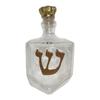 Hanukkah Dreidel Whiskey Bottle W/ Golden Hebrew Letters Crown Cap Novel Whiskey Bottles for Festival Home Bar Display