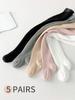 Solid Color Children's Tights - Breathable, Warm, Sweat-Absorbing, Versatile Wide Waistband for Spring and Autumn