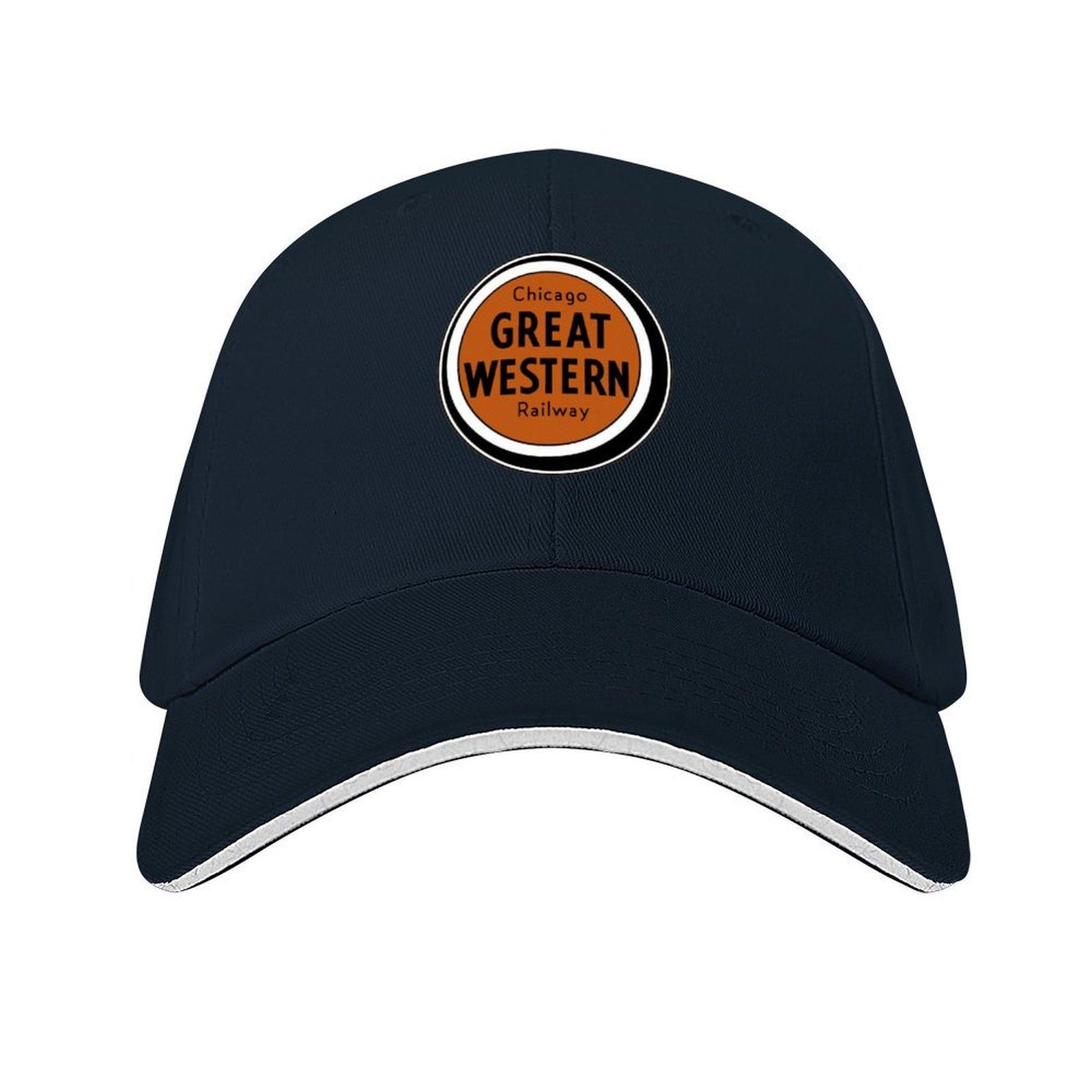 

Vintage Chicago Great Western Railway Baseball Cap Trucker Hat fashionable Bobble Hat Beach Outing Hats For Women Mens