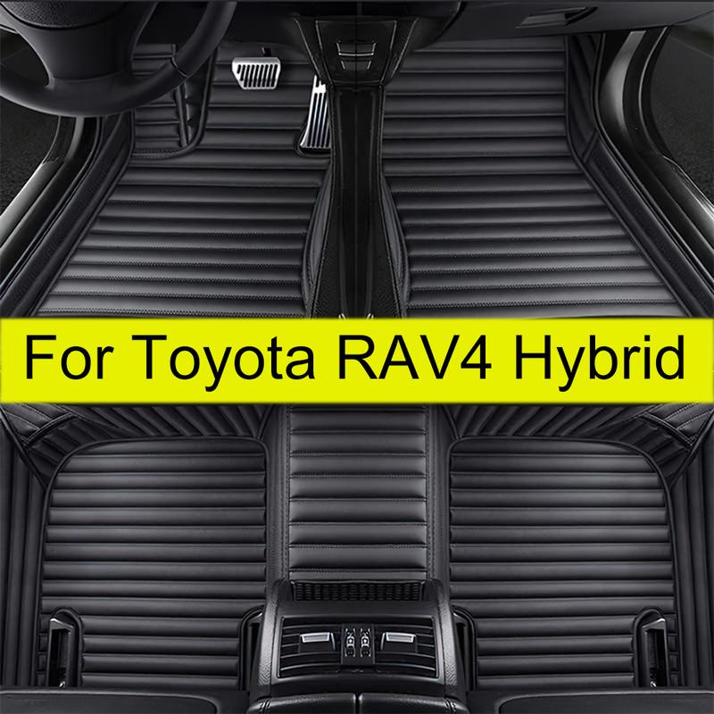 Car Floor Mats For Toyota RAV4 Hybrid      Auto Foot Pads Automobile Carpet Cover Interior Accessories