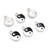 Fashion New Alloy Metal Drop Oil Two-Sided Kit Tai Chi Bagua Macroporous Charms