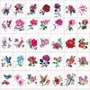 10pcs Lasting Waterproof Butterfly Tattoo Stickers Simulation Rose Sexy Chest Clavicle Sticker