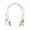 60cm Black PU Leather Woven Bag Handle Strap - Imitation Leather Shoulder Accessory