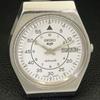 AUTOMATIC 6309A VINTAGE SEIKO 5 JAPAN MENS WHITE COLOR DIAL WATCH A701475-5