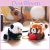 Plüschtier Panda mit magnetischem Saugnapf Kleiner Waschbär für Kindergeschenk und Sammler