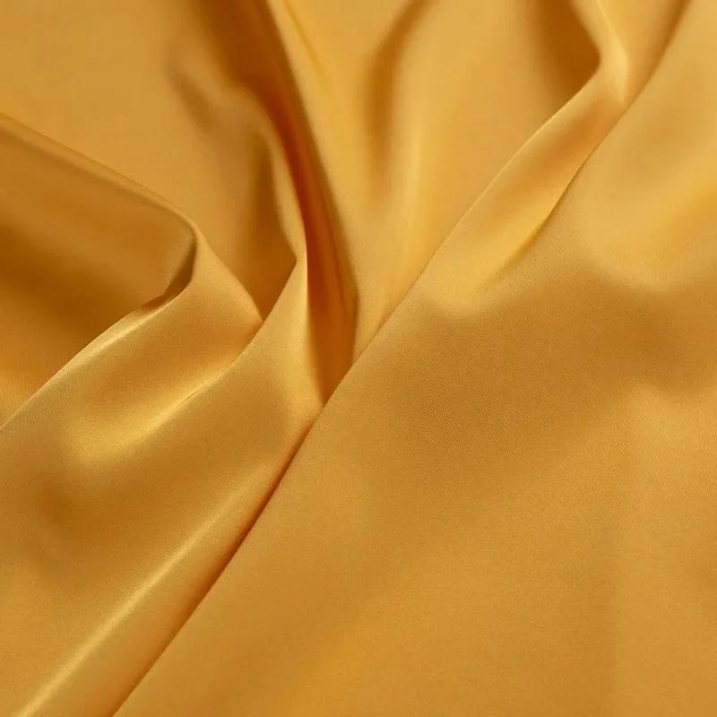 100x125cm  Ice Sensitive Thin Stretch Matte Satin Fabric Satin Dress  Camisole Shirt  Pajamas  Qipao Clothing Design Fabric