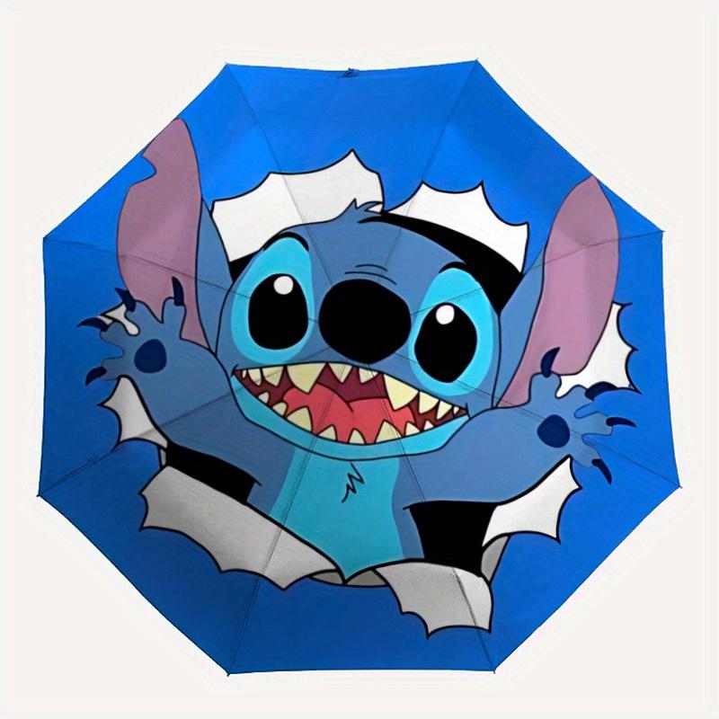 

1pc Stitch Automatic Open/close, All-Season Portable Folding Umbrella for Women & Men, Travel, Everyday, Durable Frame yy250805010