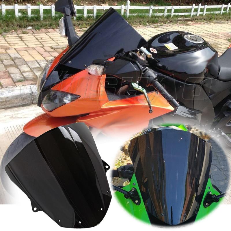 Motorcykel ZX6R Vindruta Dubbelbubbla För Kawasaki Ninja ZX-6R 636 ZX 6R ZX636 2009 2010 -