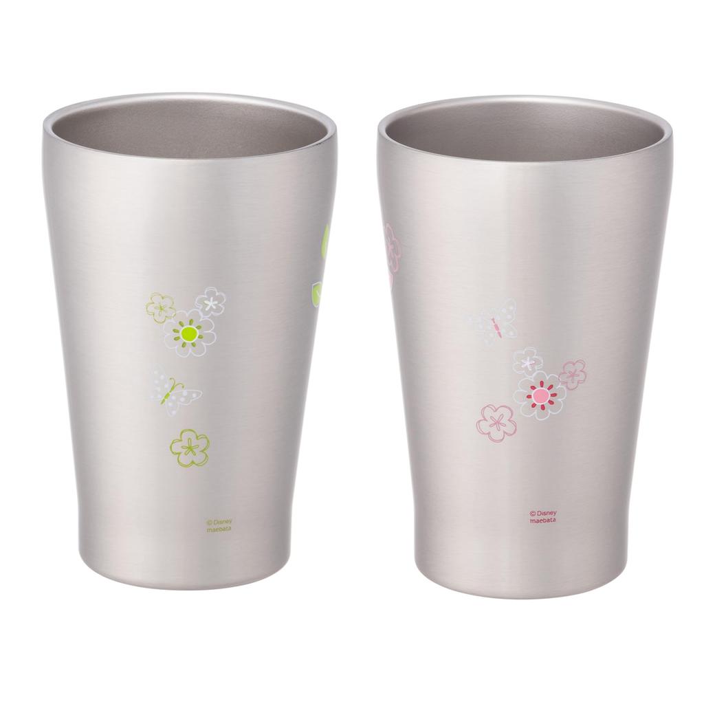 maebata Tumbler Cup Disney 280ml Stainless Steel Vacuum Insulated Keeps Hot and Cold Condensation Prevents Condensation Boxed Gift Present 65088