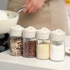 4Pcs Sealed Glass Seasoning Jar Moisture-proof Spice Bottle Salt Storage Container  for Home