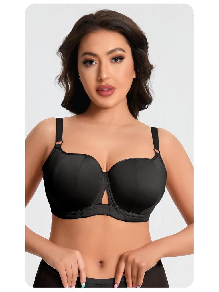 Europejski i Amerykański Biustonosz Minimalizujący i Zapobiegający Opadaniu dla Dużych Rozmiarów - Oddychający, Duży Koszyk