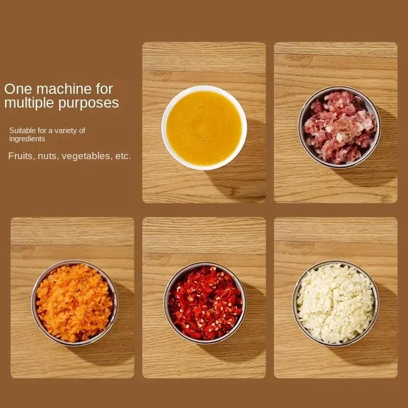 One-Button Automatic Chopper Food Crusher Meat Grinder Mini Garlic Press USB Vegetable Chopper Masher Machine Kitchen Gadgets