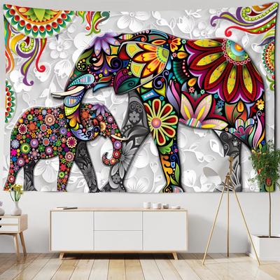 Bohemian 3D Mural Elephant Tapestry Wall Hanging Decora Bedroom Background Cloth Printing Home Decoration Room Tapestry