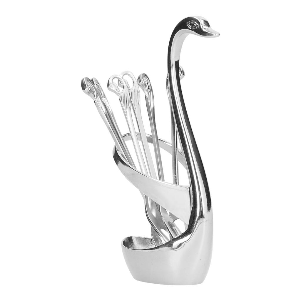 Geschirr Zinklegierung Obst Dessert Verkostung Gabeln Löffel mit Basis für Heimküche