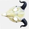Goat Skeleton Mask for Women Man Carnivals, Halloween Party, Halloween Goat Cosplay Mask, Goat Head Skeleton Mask