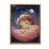 Poster Dream On A Pink Cloud Poster Dream On A Pink Cloud, 30X40 Cm, Gold Aluminum Frame, 230 Gsm Matte Paper