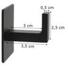 Bathroom Towel Rack Wall Hook for Bathroom Kitchen Black