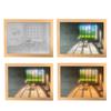 INS Deco Led Light Painting USB Plug Dimming Wall Artwork Table Lamp Gift Indoor Sunlight Window Wooden Photo Night Luminous