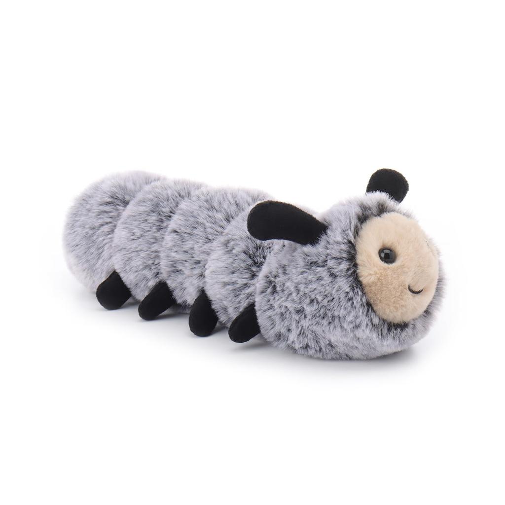 Apricot Lamb Happy Caterpillar Plush Toy for Kids, Soft and Cute Fluffy Happy Caterpillar for Girls and Boys, 20cm